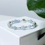"Chic Shapes" Aquamarine Bracelet