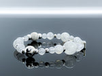 Blue Moonstone & 925 Silver Bracelet -  Crown Chakra Healing Crystal Beaded Bracelets 2