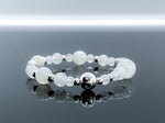 Blue Moonstone & 925 Silver Bracelet -  Crown Chakra Healing Crystal Beaded Bracelets 3