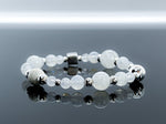 Blue Moonstone & 925 Silver Bracelet -  Crown Chakra Healing Crystal Beaded Bracelets 4