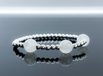 10mm Blue Moonstone & 925 Silver Bracelet - Crown Chakra Healing Crystal Bracelets 1