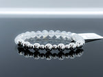 6mm Blue Moonstone & 925 Silver Bracelet - Crown Chakra Healing Crystal Bracelets 4