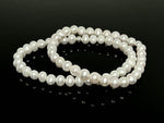 Freshwater Pearls & 925 Silver "Classic" Bead Bracelets 6