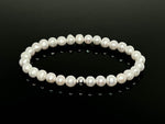 Freshwater Pearls & 925 Silver "Classic" Bead Bracelets 4