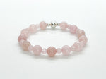 Rose Quartz & 925 Silver Bracelet/Anklet | LOVE Healing Crystal Beaded Bracelets 3