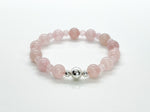 Rose Quartz & 925 Silver Bracelet/Anklet | LOVE Healing Crystal Beaded Bracelets 4