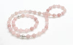 Rose Quartz & 925 Silver Bracelet/Anklet | LOVE Healing Crystal Beaded Bracelets 6