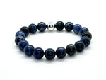 12mm Sodalite with 925 Sterling Silver  Bracelet back