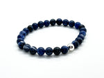 6mm Sodalite & 925 Silver Bracelets