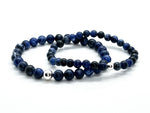 4mm and 6mm Sodalite with 925 Sterling Silver Bracelets