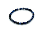 dainty sodalite and silver bracelet