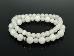 White Jade and 925 Silver Bracelets