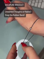 Discipline Bracelet - Unwanted Thoughts or Habits? Snap the Rubber Band!