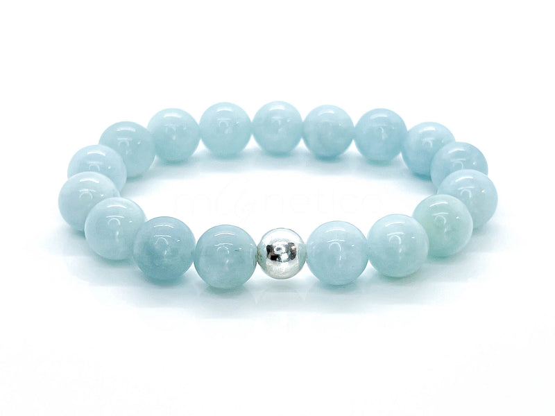 Aquamarine Gemstone Bracelet | Beaded Bracelet