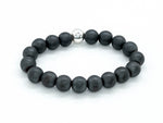 10mm Matte Hematite Bracelet