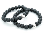 10mm Matte Hematite Bracelet