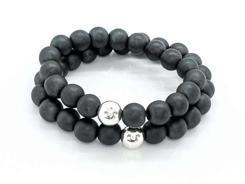 10mm Matte Hematite Bracelet