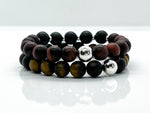 10mm Tiger's Eye & Lava Rock Diffuser Bracelets