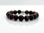 12mm Red Tiger's Eye "Zodiac" Bracelet