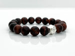 12mm Red Tiger's Eye "Zodiac" Bracelet