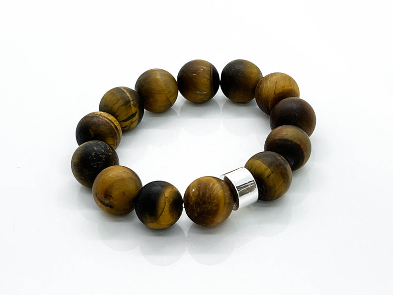 14mm Yellow Tiger's Eye Bracelet