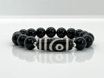 2-EYED DZI Black Onyx Bracelet