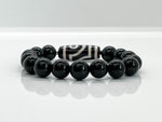 2-EYED DZI Black Onyx Bracelet