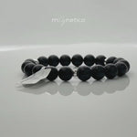 Black Onyx + Lava Rock Bracelet