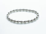 3mm + 5mm Sterling Silver Beaded Bracelet 2