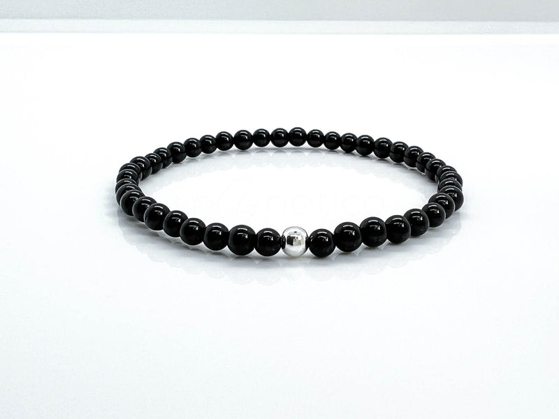 4mm Black Tourmaline Bracelet / Anklet