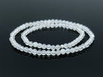 4mm Moonstone & 925 Silver Minimalist Jewelry Set - Crown Chakra Healing Crystal Beaded Bracelet, Anklet & Necklace 3