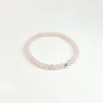 4mm Rose Quartz & 925 Silver Minimalist Jewelry Set - LOVE Healing Crystal Beaded Bracelet, Anklet & Necklace 5