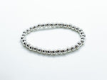 5mm 925 sterling silver beaded bracelet