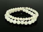 6mm Hetian White Jade Bracelet