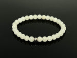 6mm Hetian White Jade Bracelet