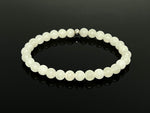 6mm Hetian White Jade Bracelet