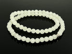 6mm Hetian White Jade Necklace