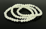 6mm Hetian White Jade Necklace