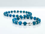 6mm Blue Apatite Necklace