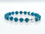 6mm Blue Apatite Bracelet