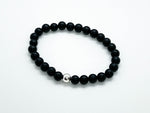 6mm Matte Black Onyx "Minimalist" Jewelry Set