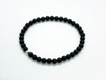 6mm Matte Black Onyx "Minimalist" Jewelry Set