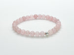 6mm Rose Quartz & 925 Silver Minimalist Jewelry Set - LOVE Healing Crystal Beaded Bracelet, Anklet & Necklace 3