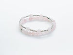 6mm Rose Quartz & 925 Silver Bracelets/Anklets - LOVE Healing Crystal Bracelets | Minimalist Bracelets img 2