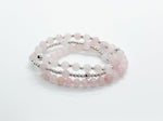 6mm Rose Quartz & 925 Silver Bracelets/Anklets - LOVE Healing Crystal Bracelets | Minimalist Bracelets img 1