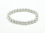 8mm + 10mm Sterling Silver Bead Bracelets