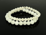 8mm Hetian White Jade Bracelet