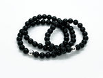 7-8mm Black Onyx "Minimalist" beaded necklace 4