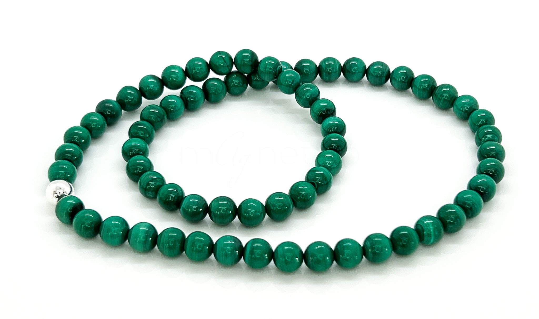 Malachite Round Bead Necklace