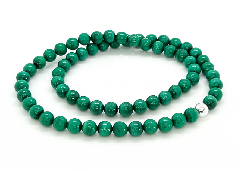 8mm Malachite Necklace